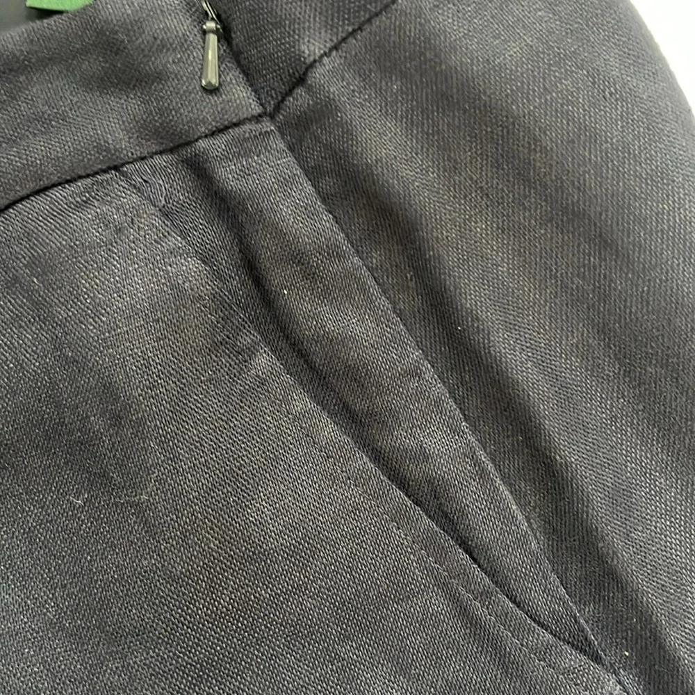 Lauren Ralph Lauren Navy Blue 100% Linen Skirt - Picture 5 of 5